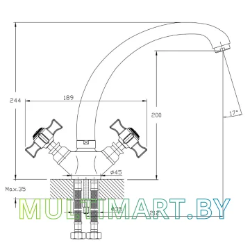 Смеситель Haiba HB4724 картинка 2